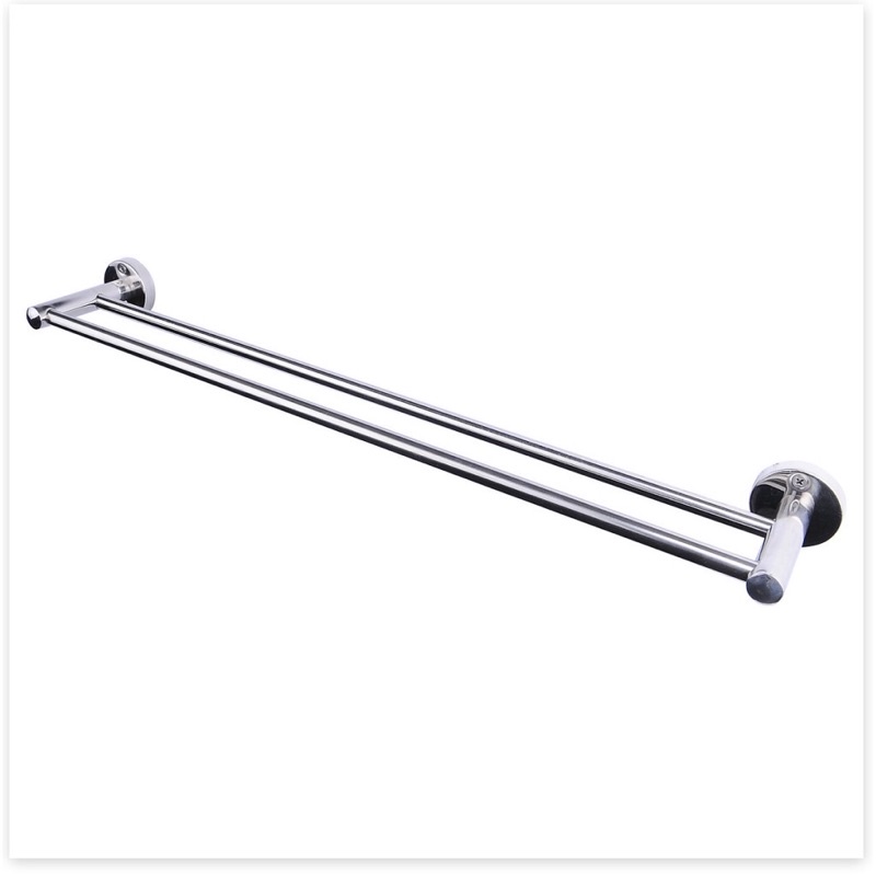 Kệ (thanh) vắt khăn mặt đôi inox, Kệ treo khăn nhà tắm kích thước 70cm