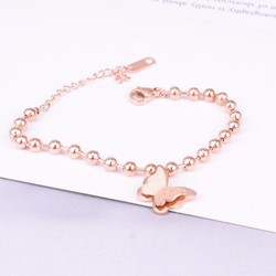 Lắc Tay Bi Bướm Cát Titan Ko Đen Cao Cấp TT 2129 - TT 2129