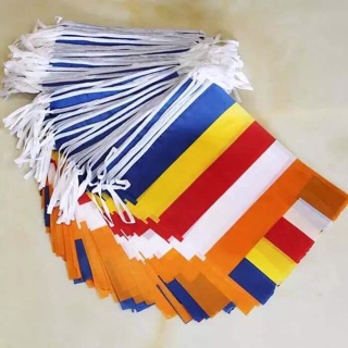Cờ dây vải dù chống thấm nước (1 cuộn 50 lá)