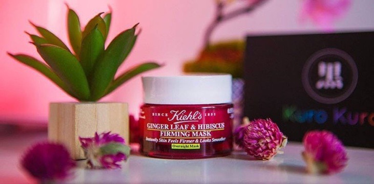 🌸 Kiehl’s Ginger Leaf & Hibiscus Firming Mask - Mặt nạ ngủ chống lão hoá - Minisize