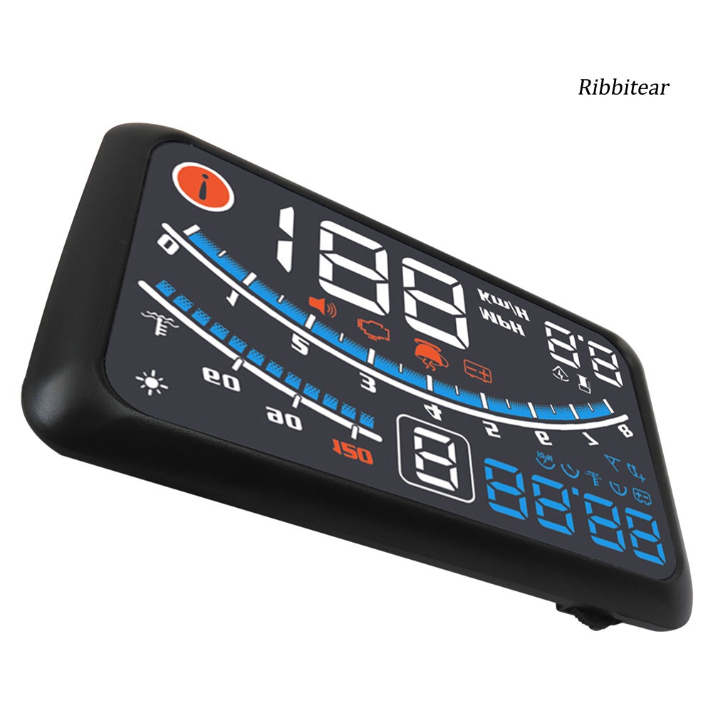 RIB 5.5inch Universal OBD2 Car GPS HUD Head Up Display Overspeed Warning System