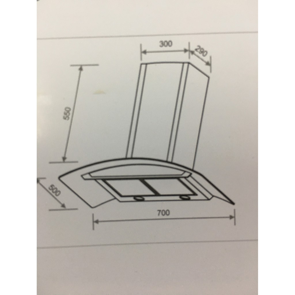 Máy hút mùi sunhouse mama 6707-70cm