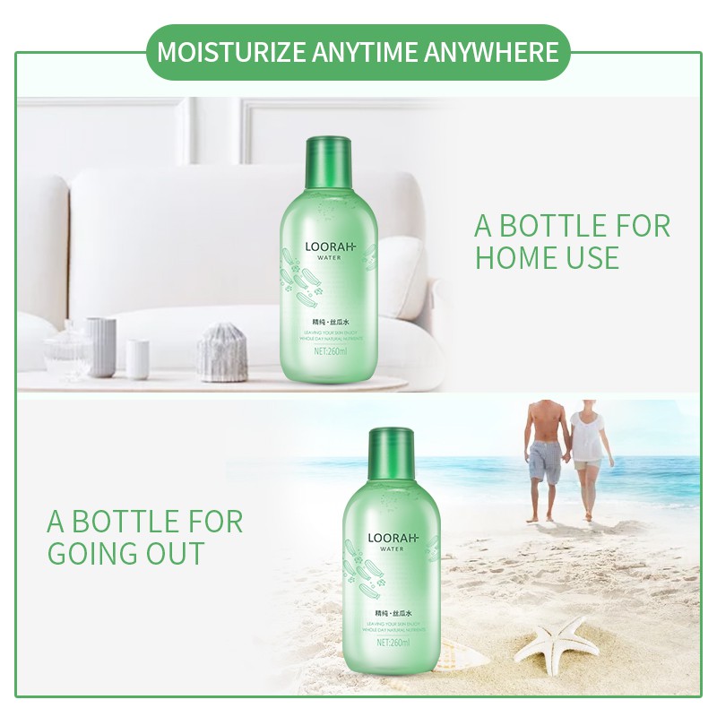 Toner LAIKOU 260ml Tinh Chất Xơ Mướp Dưỡng Ẩm Kiểm Soát Dầu Cho Da Mặt