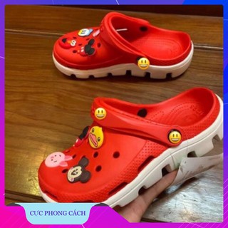 Dép Crocs (Tặng 12 Stickers) Thời Trang Cao Cấp Đế Xương, Sục Nhựa Siêu Nhẹ, Đi Mưa, Du Lịch [Khuyến Mãi Sốc]