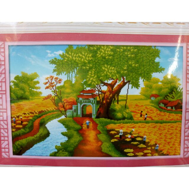 Tranh thêu 3d phong cảnh 8121