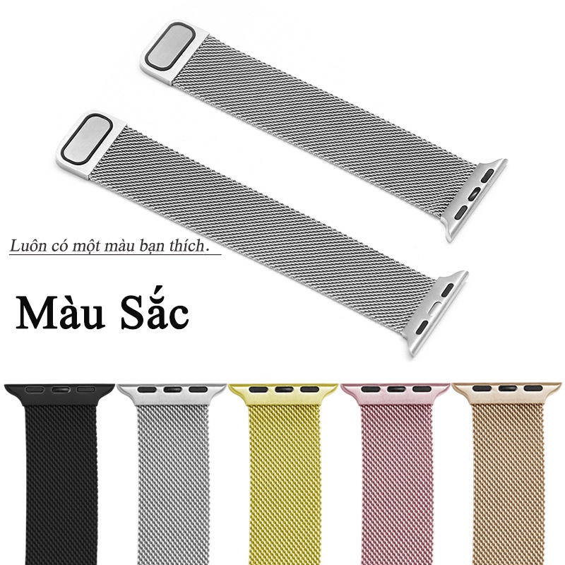 Miimall Dây Đeo Inox cho apple Watch Series 7 8 Ultra 49mm 45mm 41mmm Cho Đồng Hồ Thông Minh cho apple Watch Series 6/5/4/3/2/1/SE 40mm 44mm 38mm 42mm