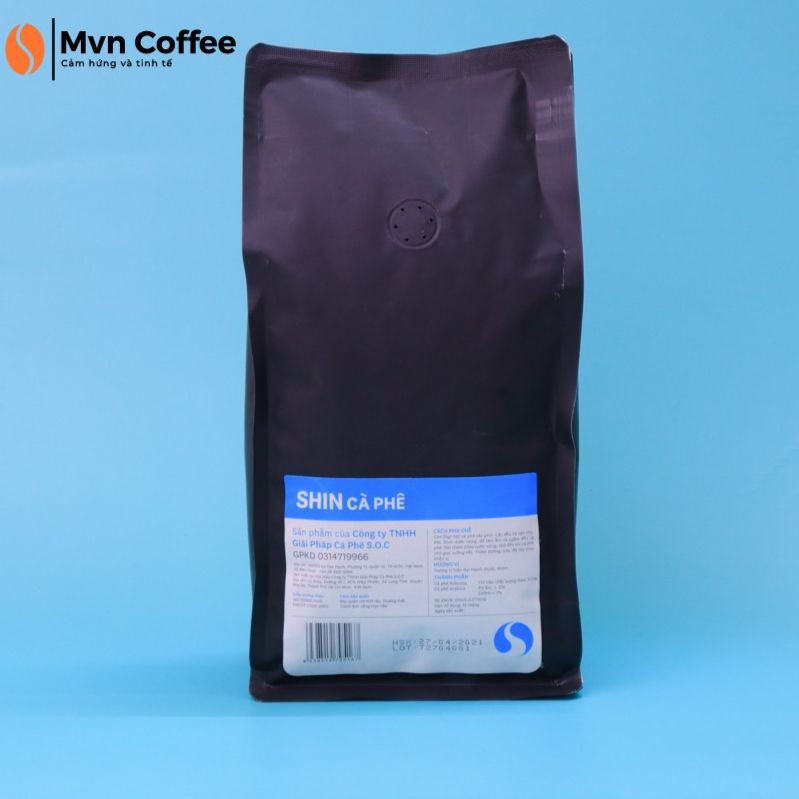 Cà phê mộc, nguyên chất rang xay 500g và 1 Kg Shin Cà Phê - Phin F3 - Mvn Coffee