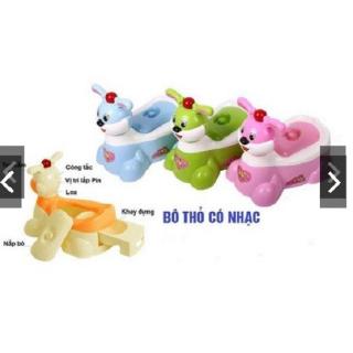 Bô Vệ Sinh Cho Bé Hình Thỏ Phát Nhạc