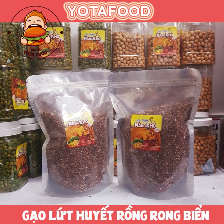 Gạo Lứt Huyến Rồng Rong Biển Sấy tốt cho người ăn kiêng, giảm cân , eat clean từ Yotafood