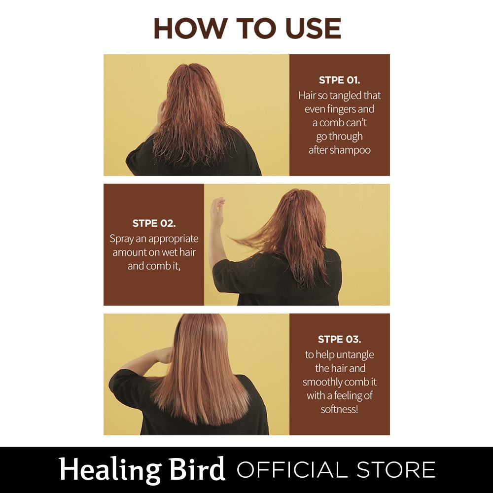 Tinh chất cô đặc/ Tinh dầu dưỡng tóc HEALING BIRD siêu protein không cần gội lại 200ml
