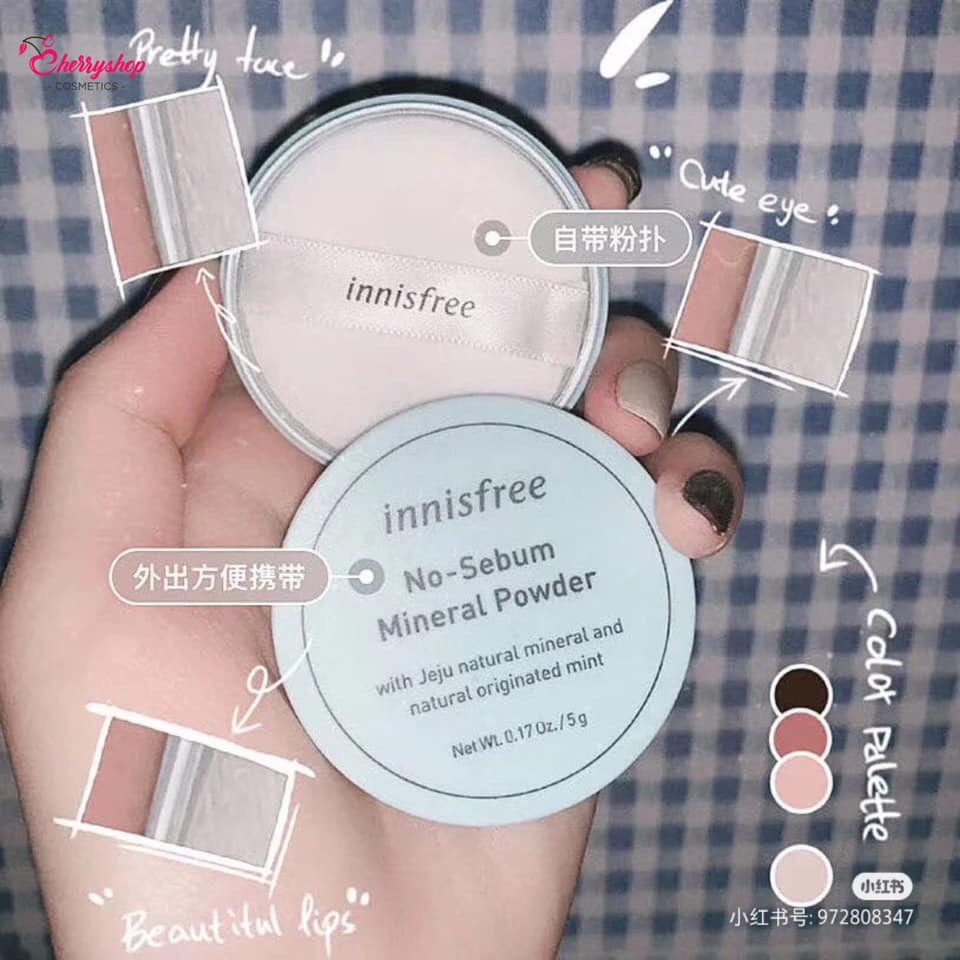 ♣️Phấn bột No-Sebum Mineral Powder