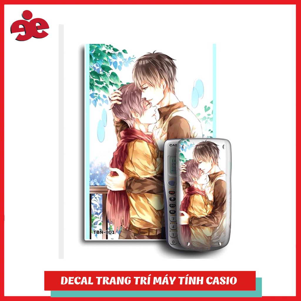 Decal trang trí máy tính Casio/Decal trang trí máy tính Vinacal Biên Nhược Thủy 001