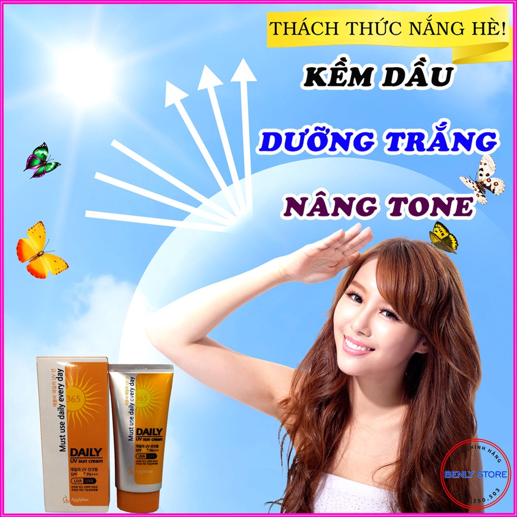 Kem chống nắng kềm dầu SENNIO, kcn Beau Shop , dưỡng trắng da, nâng tone da, dùng được cho da dầu mụn và da nhạy cảm