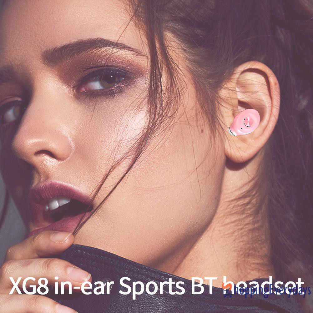 Tai Nghe Bluetooth Không Dây Sh Xg8 Tws Chống Thấm Nước Kèm Phụ Kiện