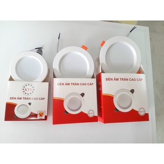 Đèn âm trần 9w khoét lỗ 90 ánh sáng trắng