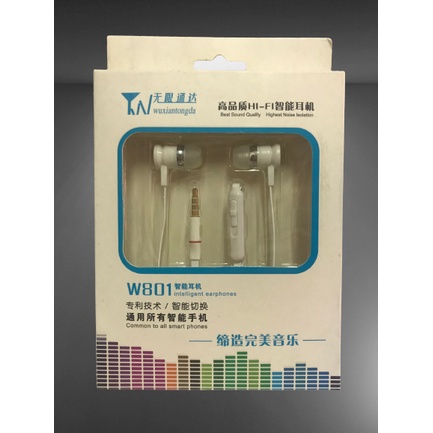 Tai nghe điện thoại có dây W801 jack 3.5