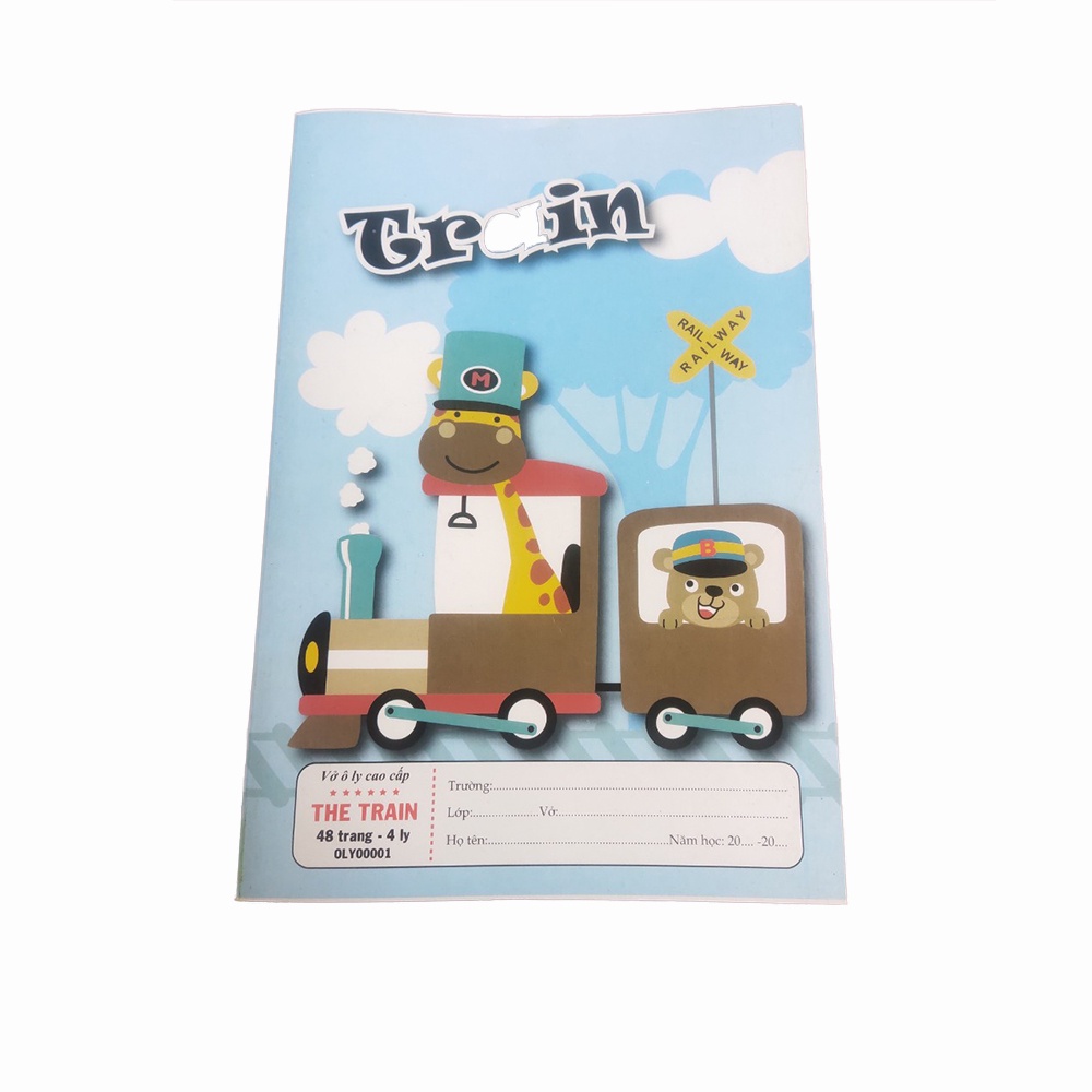 Vở ô ly cao cấp 48 trang TOTAL THE TRAIN - 10 QUYỂN