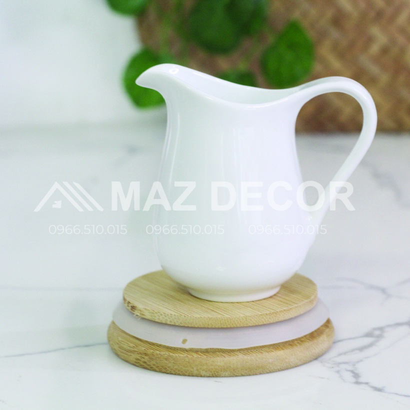 Cốc ly ca bình rót sữa, siro chuyên dụng dùng trong cà phê, tiệc trà bằng sứ đẹp cao cấp giá rẻ