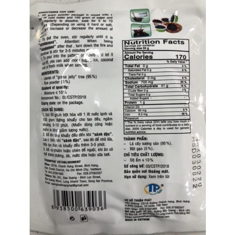 Bột sương sáo đen Grass Jelly Thuận Phát 50g