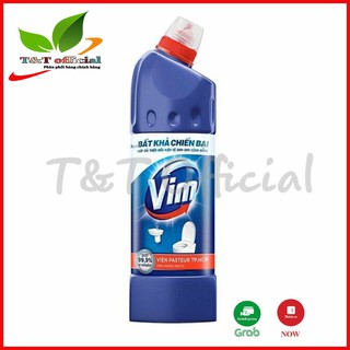 Nước tẩy bồn cầu vim diệt khuẩn 500ml - xanh biển