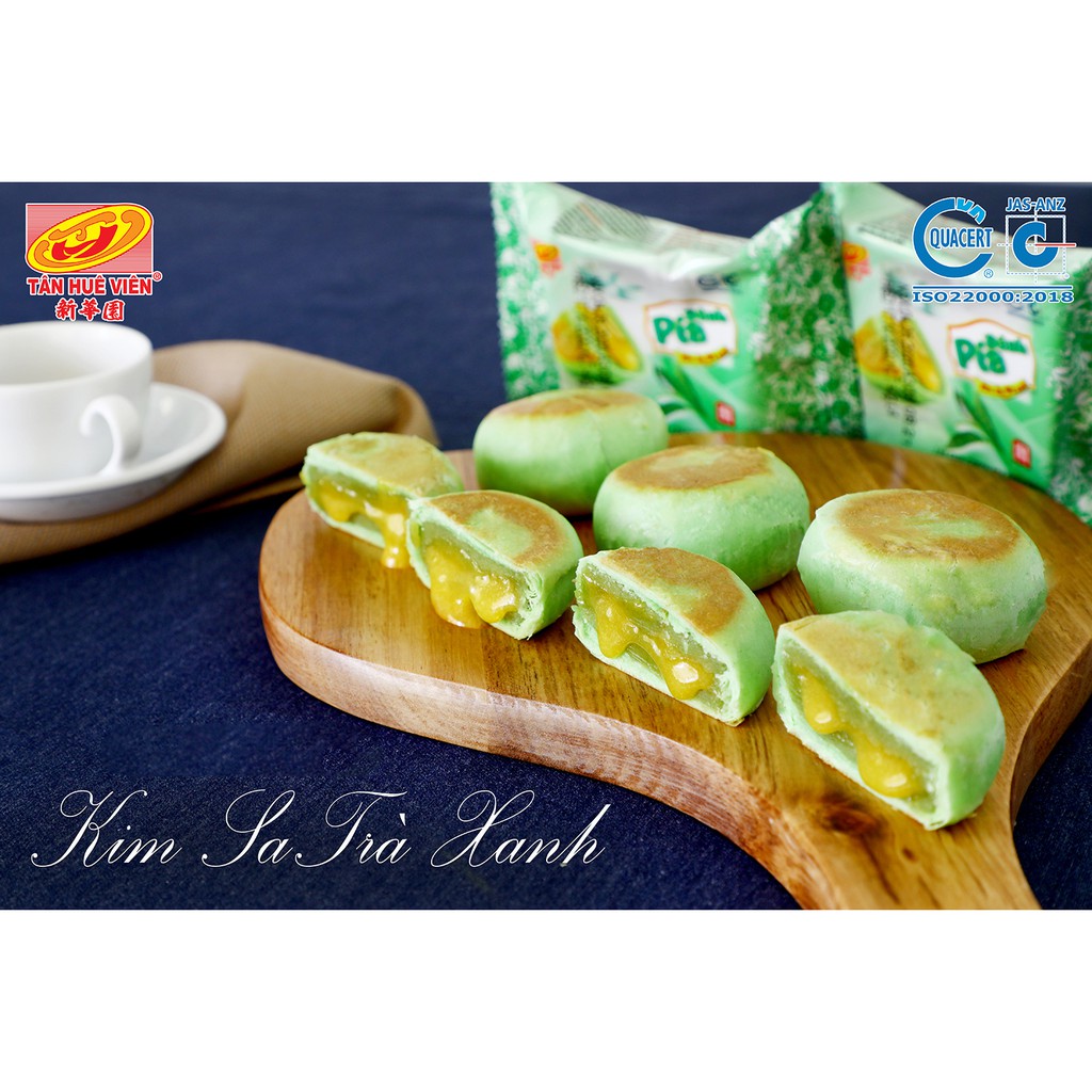 Bánh pía Kim sa Trà Xanh Tân Huê Viên (480g loại mini)