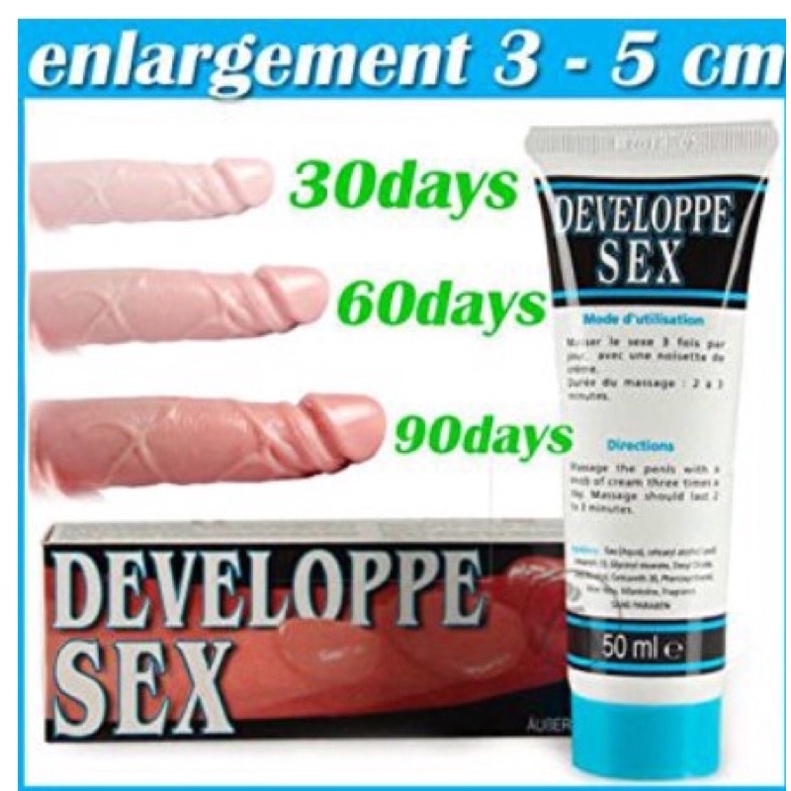 [Tem chính hãng] Gel tăng kích thước dương vật Developpe Sex - Hiệu Quả Nhanh, Tăng Ngay 3-5 Cm Chỉ Sau 1 Liệu Trình