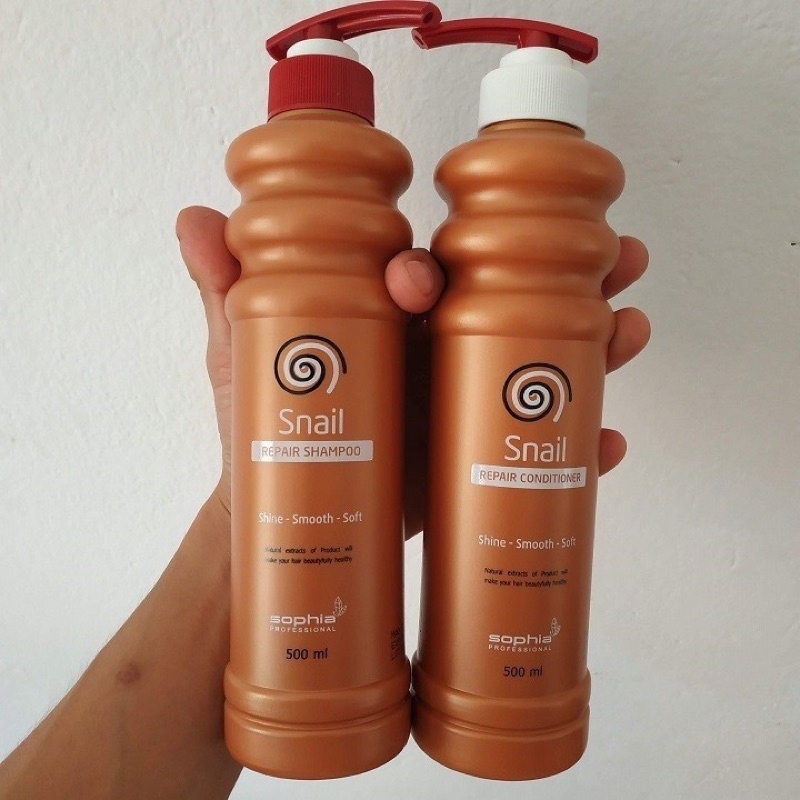 Dầu gội,xả phục hồi tóc Snail Repair Sophia Professional 500ml