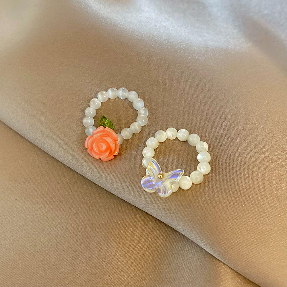 Nhẫn Hình Bướm Đính Hạt Thời Trang Dành Cho Nữ