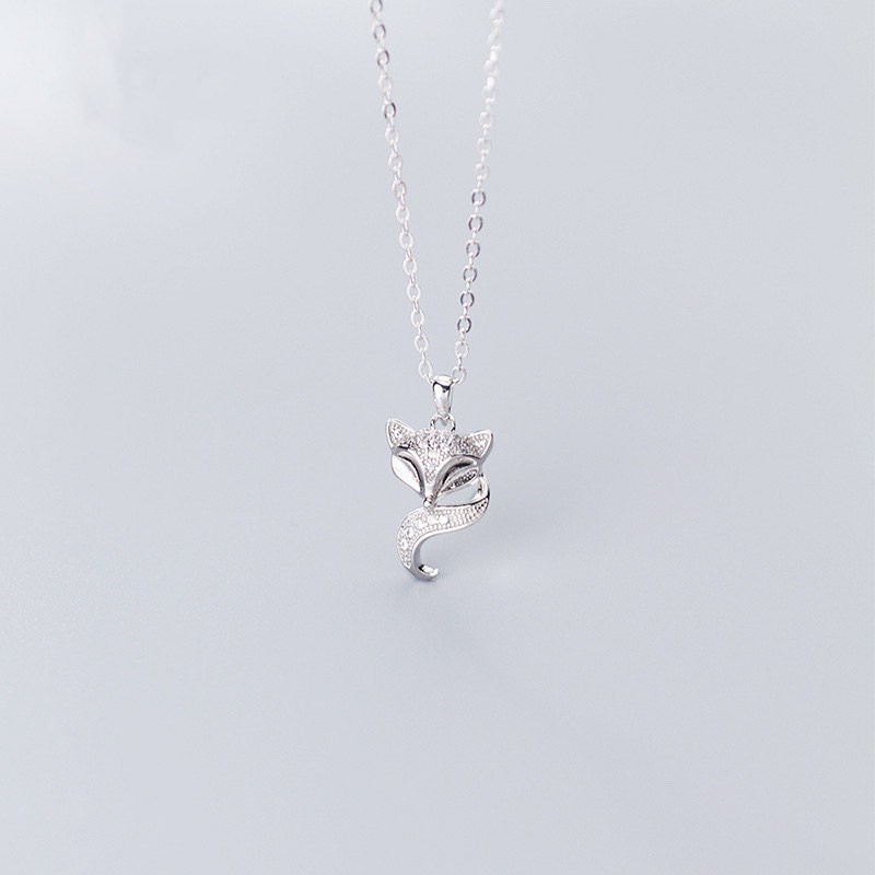 DÂY CHUYỀN NỮ BẠC TA MẶT HÌNH CON HỒ LY