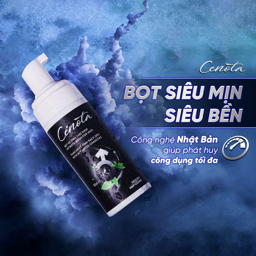 Bọt Vệ Sinh Cho Nam Cenota , Dung dịch vệ sinh nam giới Mát Lạnh & Sạch Sâu 150ml,