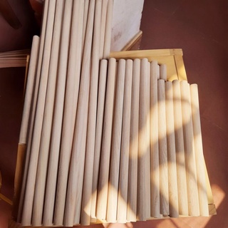 ( ĐẸP ) Thanh Gỗ Tròn Tần Bì Phi 15mm ( dài 20-25-30-50cm)