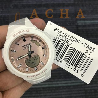 Đồng hỗ nữ Casio G-Baby BSA-B100MF-1ADR & 7ADR Bluetooth thông minh -Chống Nước 10ATM