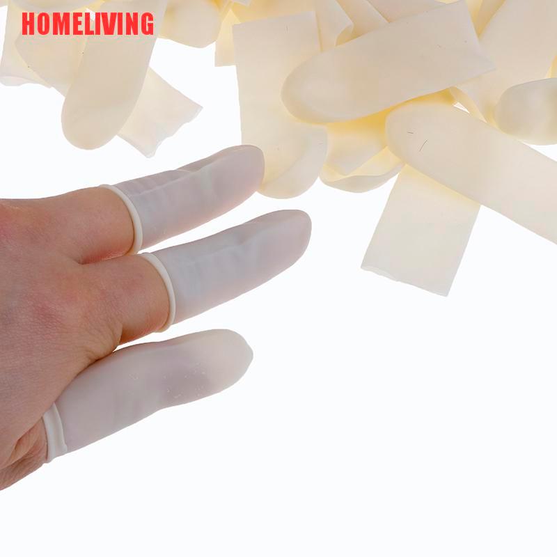 Bộ 100 Vỏ Bọc Ngón Tay Bằng Cao Su Latex Đa Năng Tiện Dụng