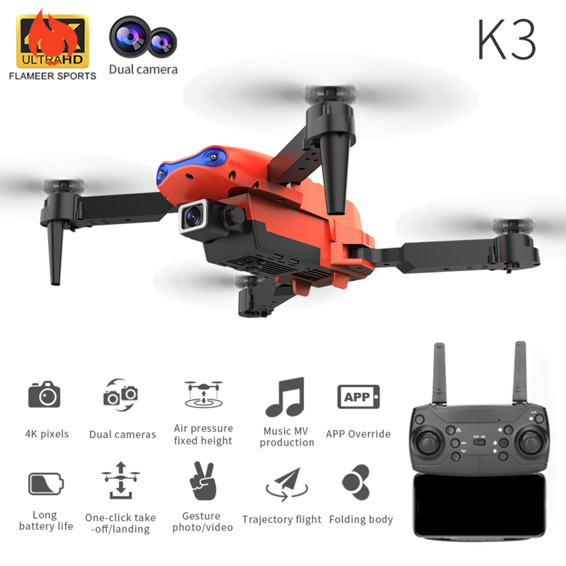 Drone Điều Khiển Từ Xa Flameer Sports K3 Với Camera 4k Hd