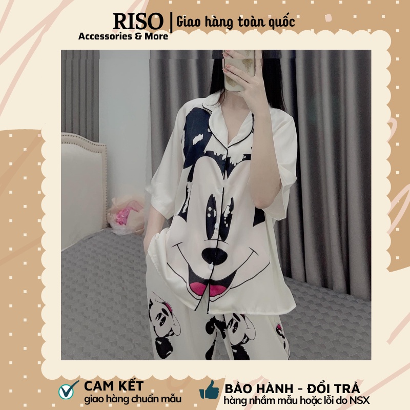 Pyjama lụa nữ, bộ đồ mặc nhà, đồ ngủ LỤA LATIN cao cấp mác SAM loại 1 - CD05