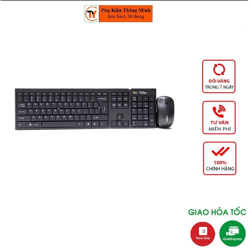 Bộ bàn phím chuột không dây Fuhlen A120G - Bảo hành chính hãng 24 tháng
