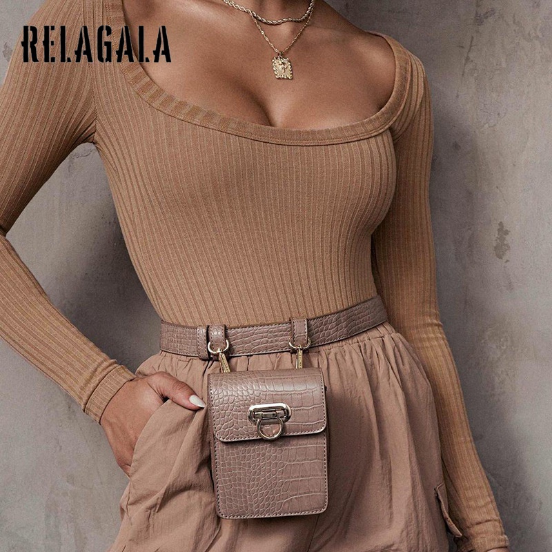 Jumpsuit Tay Dài Màu Trơn Thời Trang Quyến Rũ Cho Nữ 2021 | BigBuy360 - bigbuy360.vn