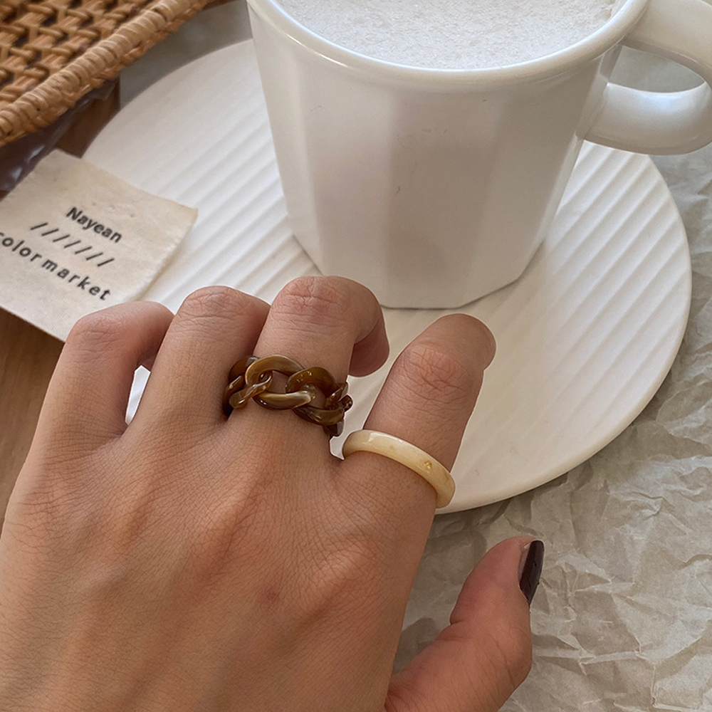Set Nhẫn Đeo Tay Kim Loại Phong Cách Vintage Cho Nữ