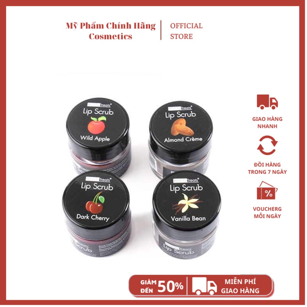 TẨY DA CHẾT môi beauty treats lip scrub – Mỹ