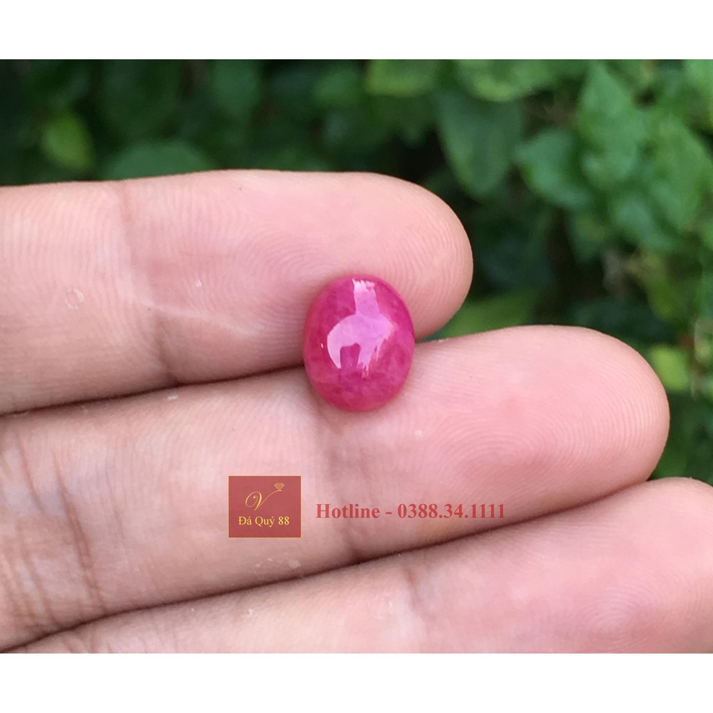 Mặt Đá Ruby Tự Nhiên Yên Bái Size 5,46ct, Mặt nhẫn, Mặt Dây Chuyền