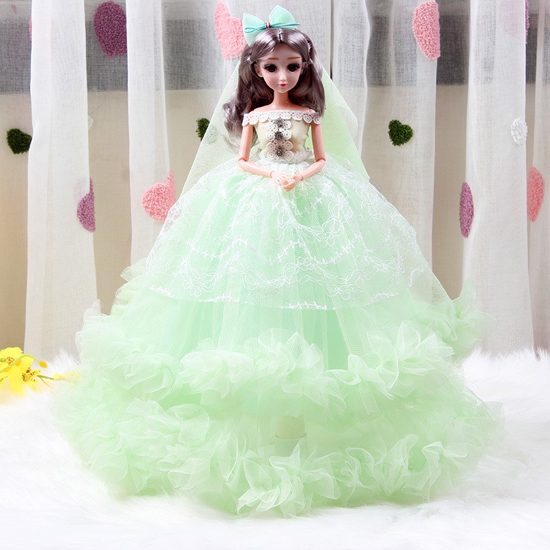 Búp bê barbie mặc váy cưới cô dâu xinh đẹp 45cm búp bê công chúa búp