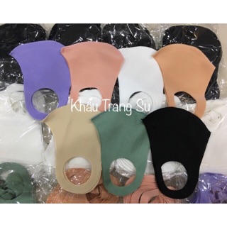 Khẩu Trang Vải Su Màu đen