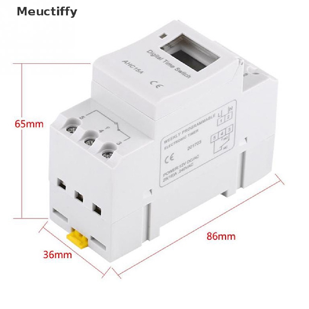 Công tắc hẹn giờ điện tử thc15a 220v 12v 24v 110v vn
