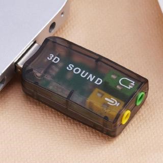 Card âm thanh chuyển đổi 5.1 kênh USB sang 3.5mm 3D chất lượng cao