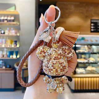 Móc Khóa Hình Gấu Đính Đá Dễ Thương