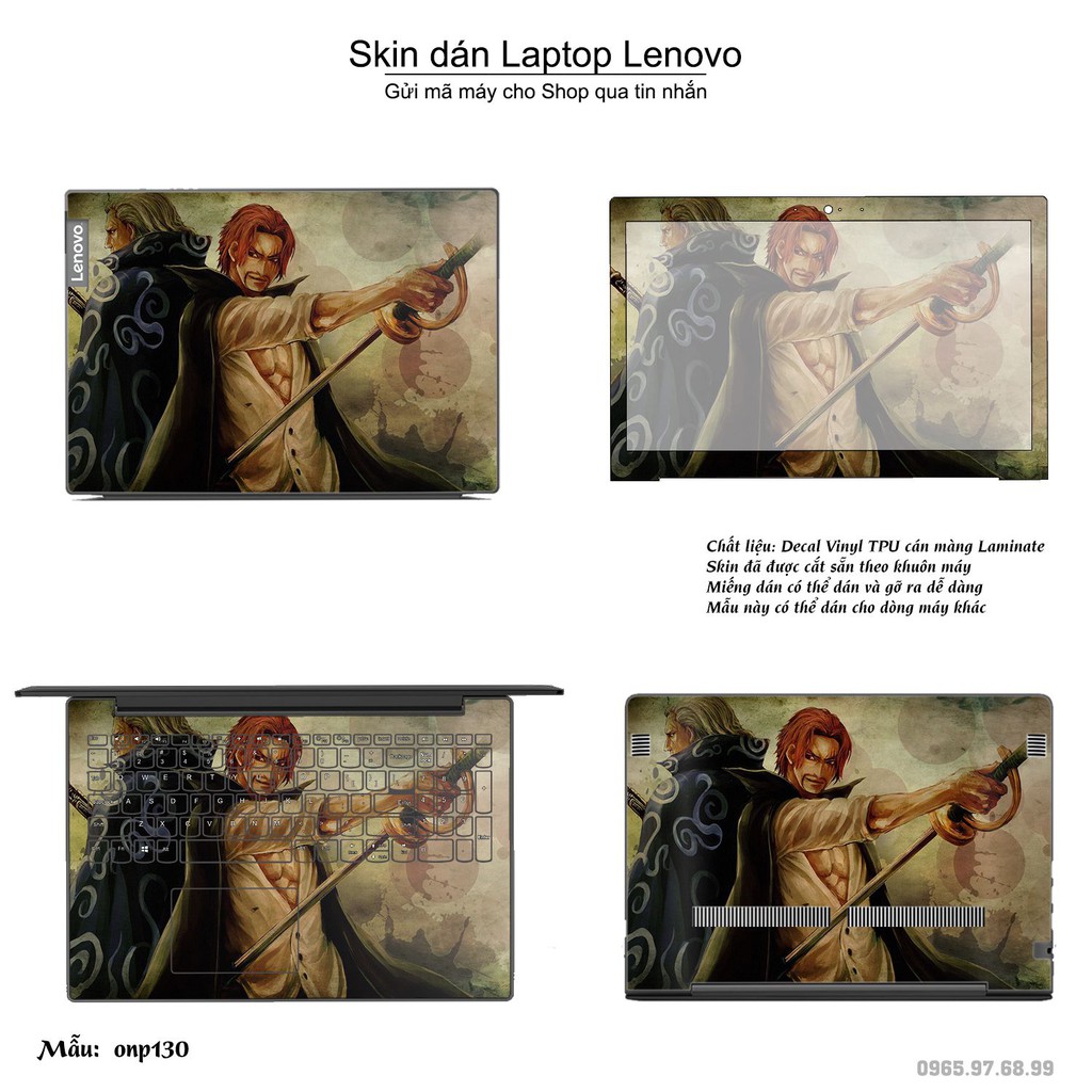 Skin dán Laptop Lenovo in hình One Piece _nhiều mẫu 15 (inbox mã máy cho Shop)