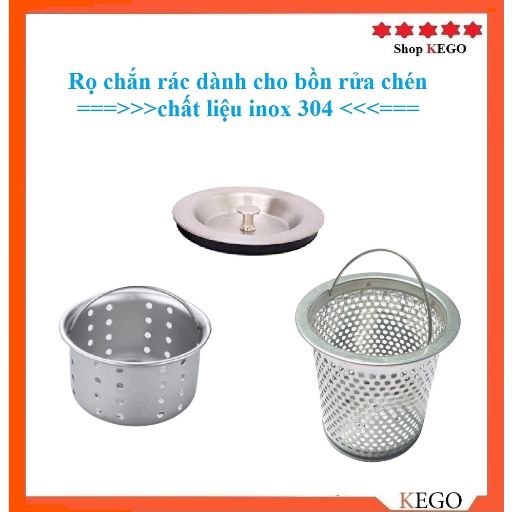 Rọ lọc rác - Nắp chậu dành cho bồn rửa chén chất liệu inox 304