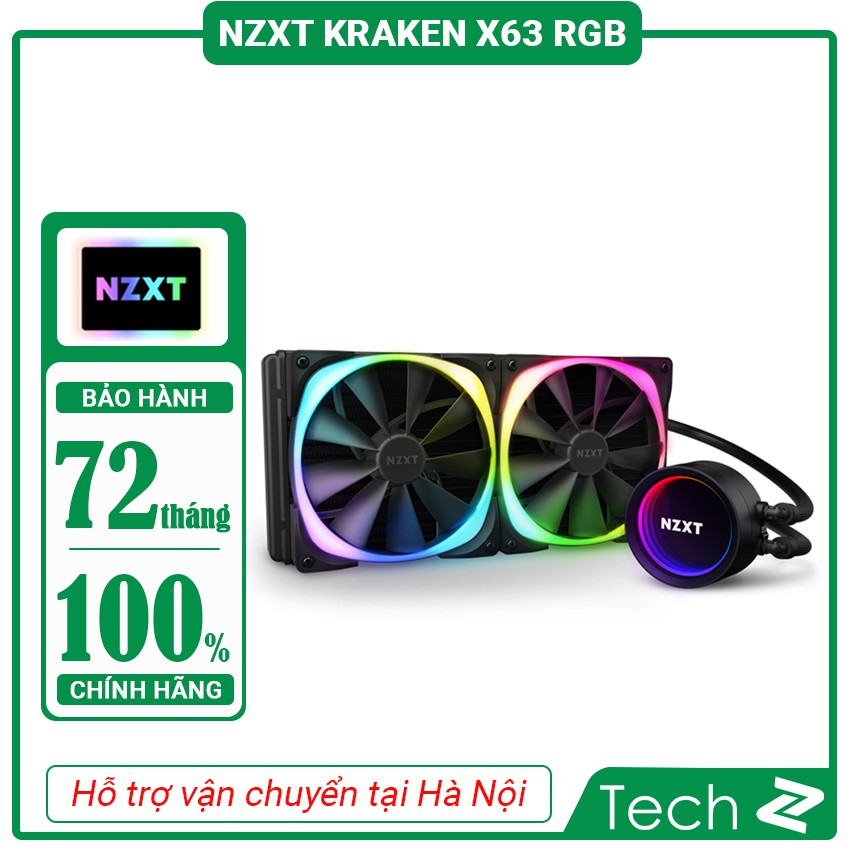 Tản nhiệt nước AIO CPU NZXT Kraken X63 RGB