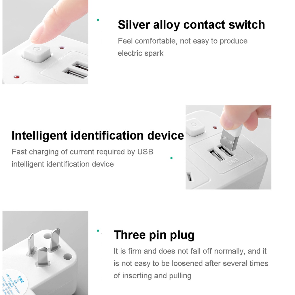Ổ cắm điện đa năng thông minh với cổng USB để sạc