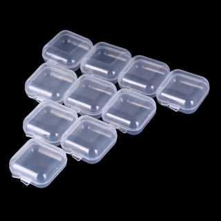 Hộp nhựa mini trong suốt đựng trang sức/ bông tai
